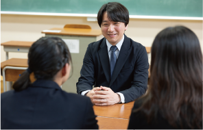 丁寧なヒアリングのもと、一人ひとりに合わせて指導