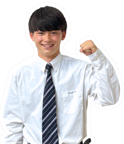 男子生徒が話しています